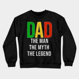 Malian Dad The Man The Myth The Legend - Gift for Malian Dad With Roots From Malian Crewneck Sweatshirt